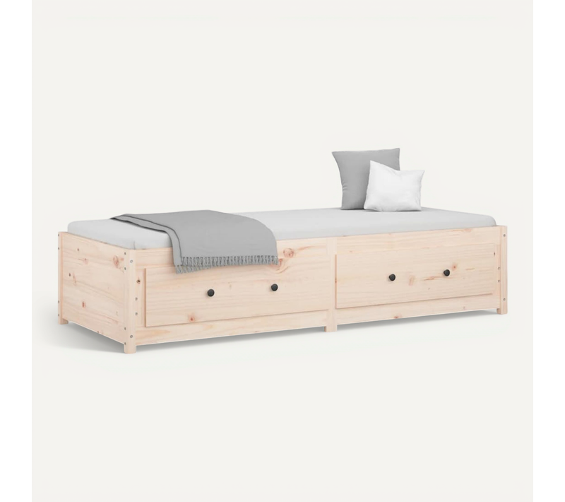 Lit De Jour Sans Matelas 90x190 Cm Bois De Pin Massif