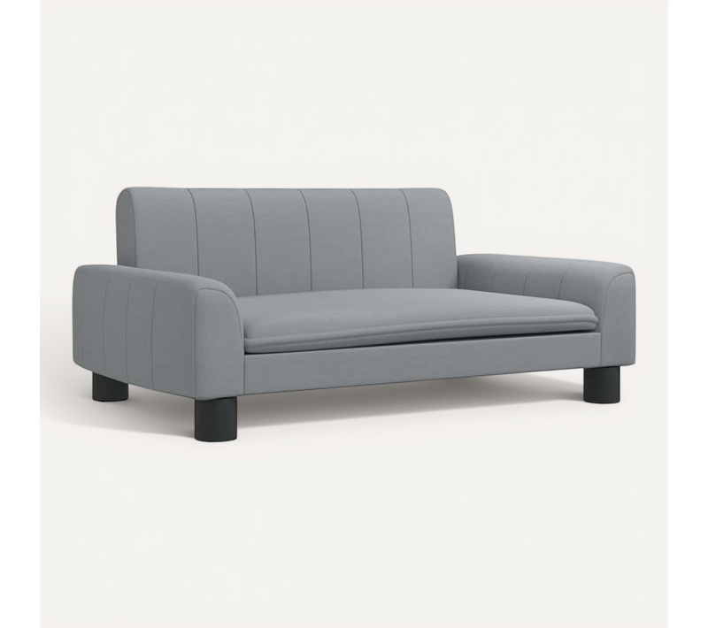 Lit Pour Chien Gris Clair 70x45x30 Cm Tissu