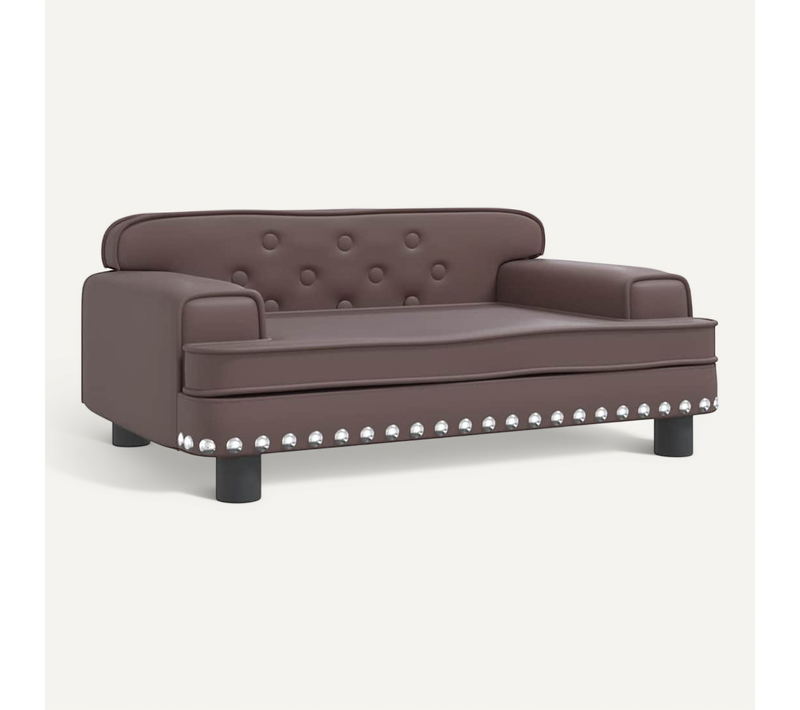 Lit Pour Chien Marron 70x45x30 Cm Simili