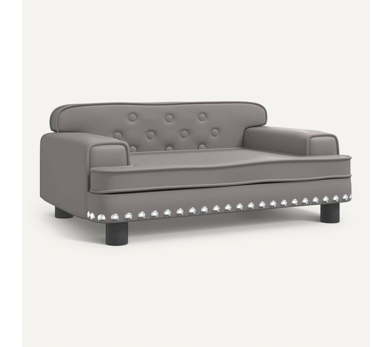 Lit Pour Chien Gris 70x45x30 Cm Simili