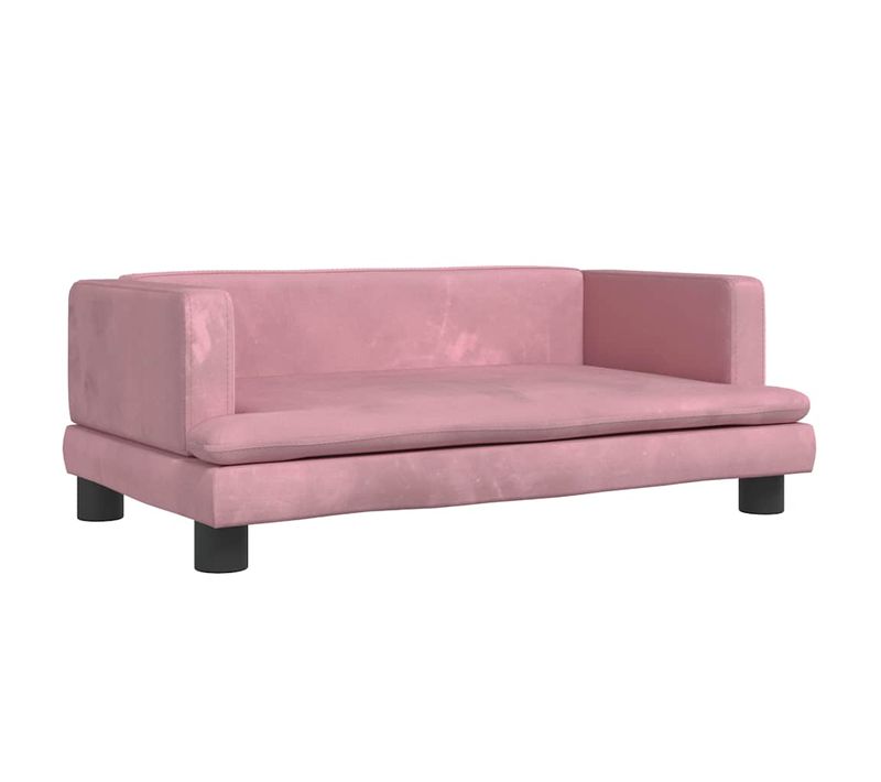 Lit Pour Chien Rose 80x45x30 Cm Velours