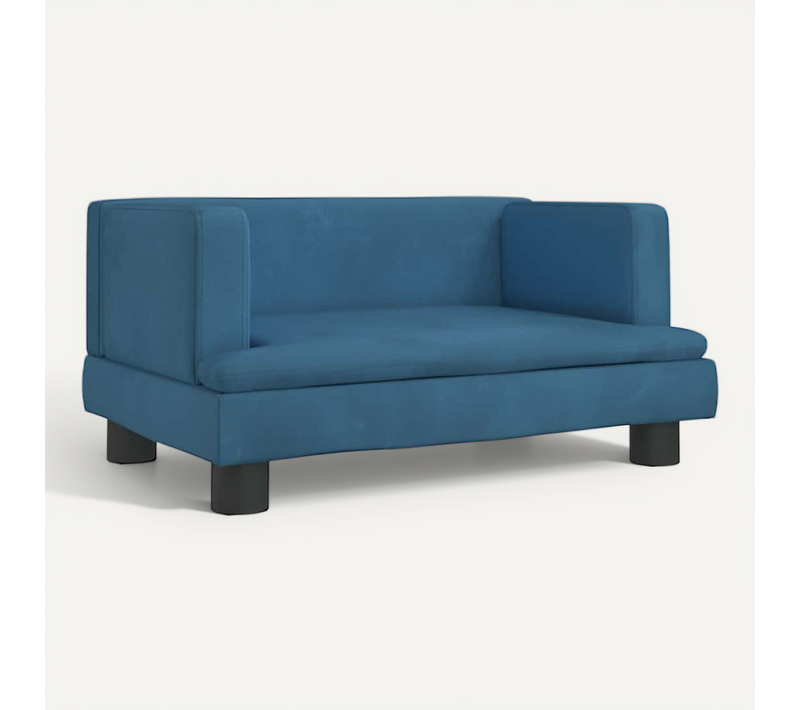 Lit Pour Chien Bleu 60x40x30 Cm Velours