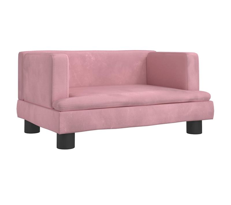 Lit Pour Chien Rose 60x40x30 Cm Velours
