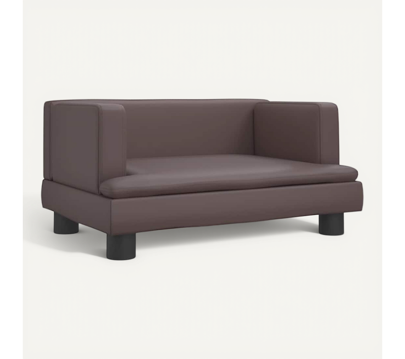 Lit Pour Chien Marron 60x40x30 Cm Simili