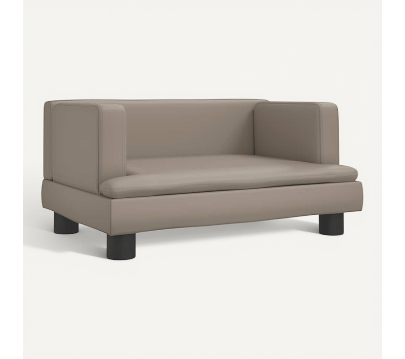 Lit Pour Chien Cappuccino 60x40x30 Cm Simili