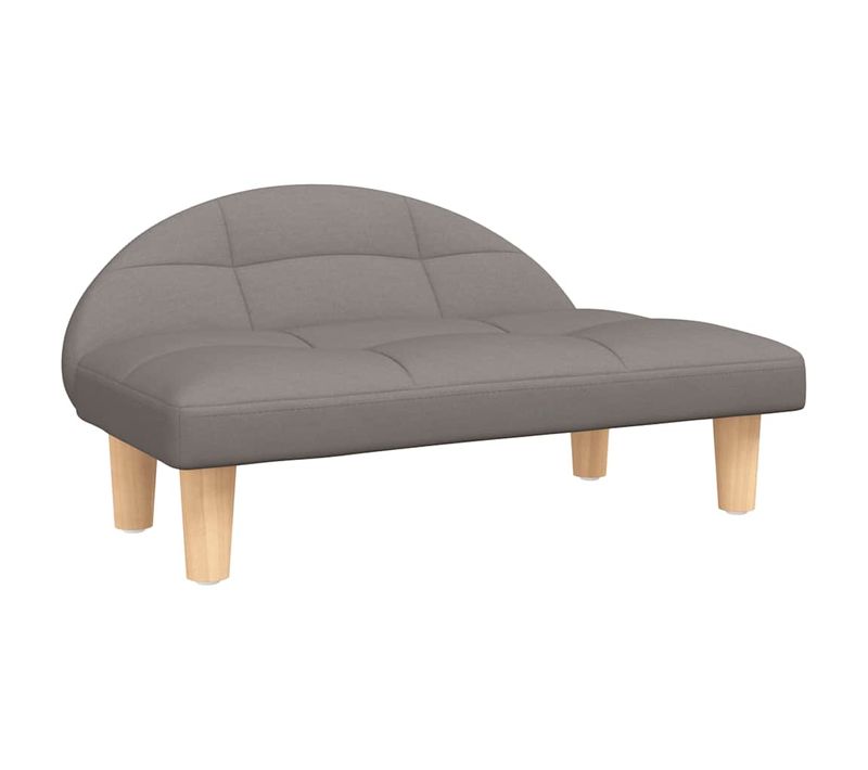 Lit Pour Chien Taupe 70x52x30 Cm Tissu