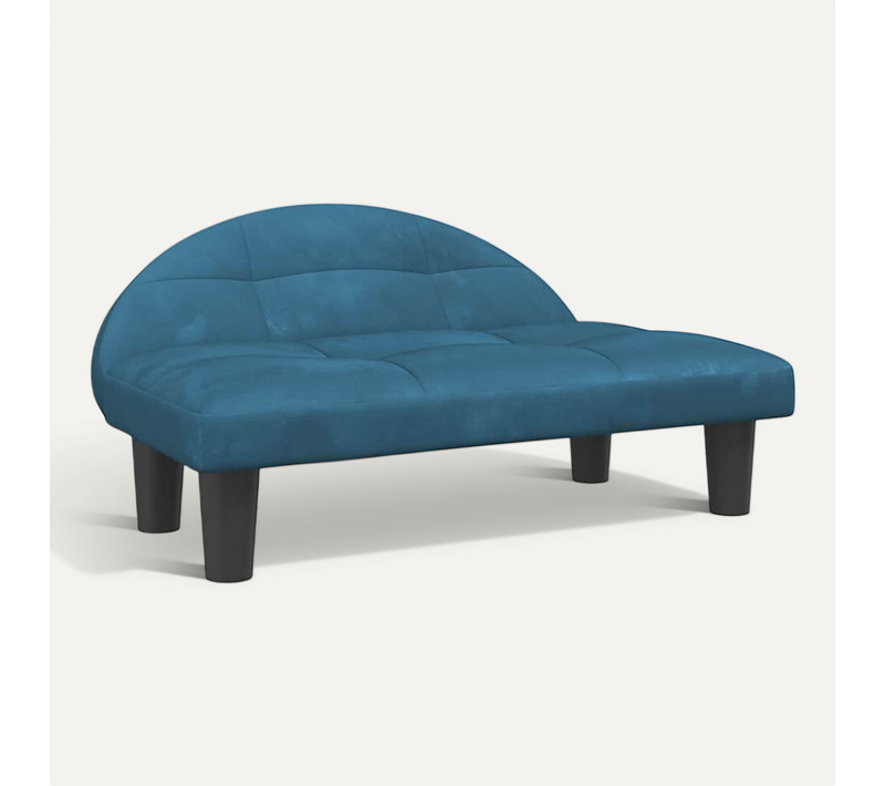 Lit Pour Chien Bleu 70x52x30 Cm Velours