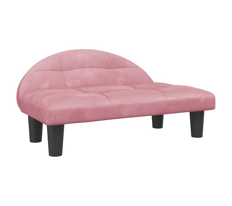 Lit Pour Chien Rose 70x52x30 Cm Velours