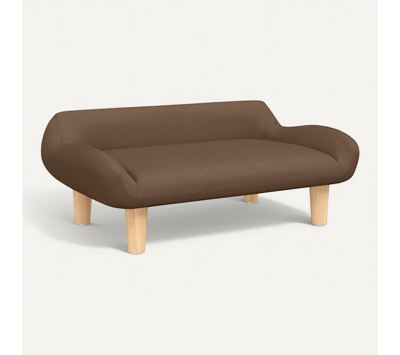 Lit Pour Chien Marron 70x40x24 Cm Tissu