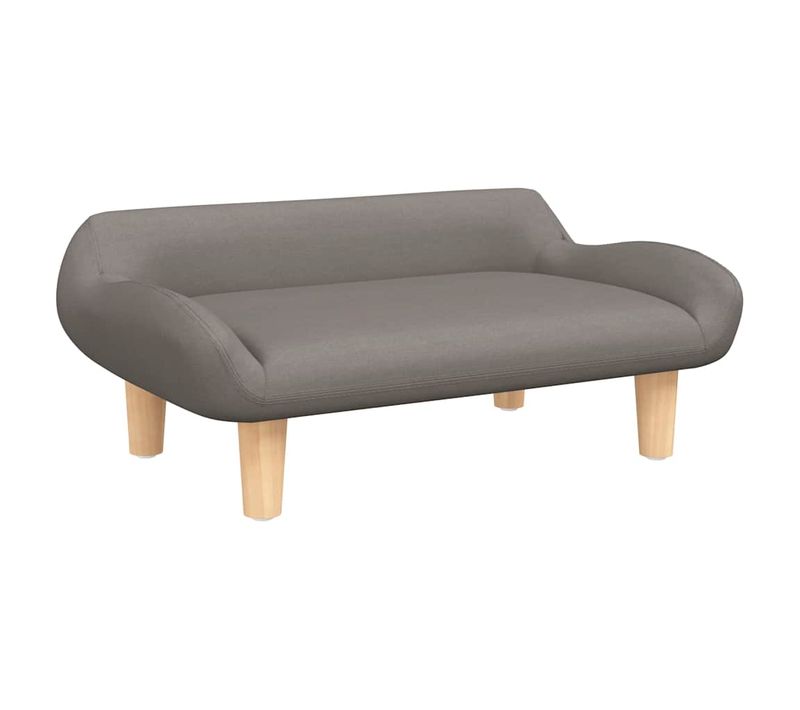 Lit Pour Chien Taupe 70x40x24 Cm Tissu
