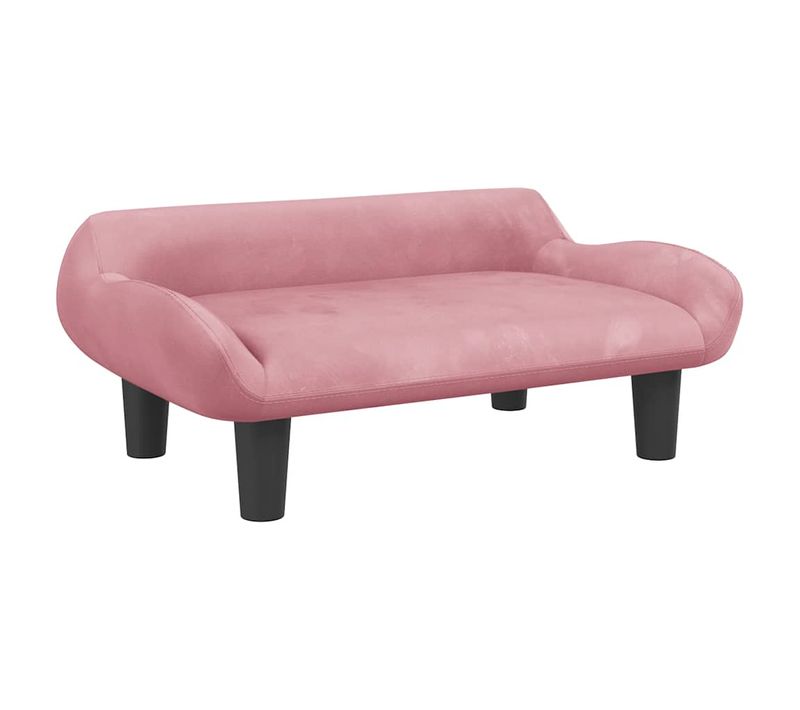 Lit Pour Chien Rose 70x40x24 Cm Velours