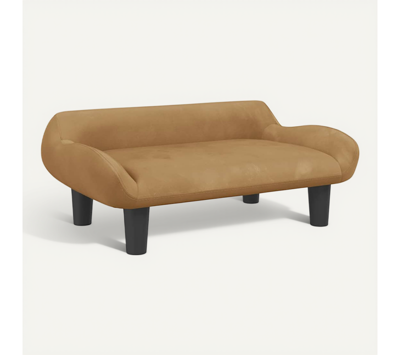 Lit Pour Chien Marron 70x40x24 Cm Velours