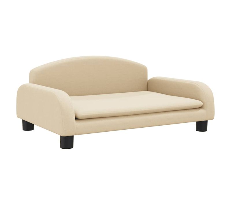 Lit Pour Chien Crème 70x45x30 Cm Tissu