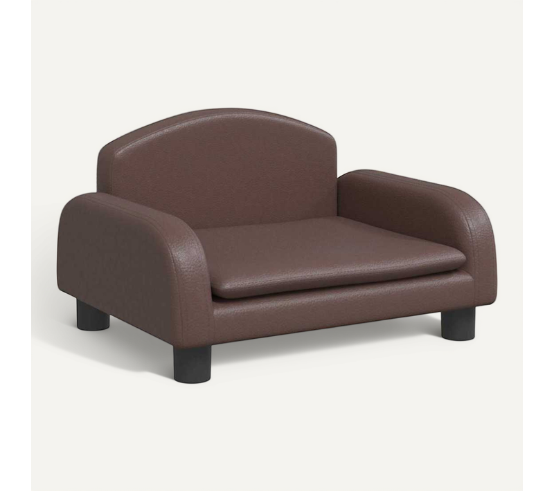 Lit Pour Chien Marron 50x40x30 Cm Simili