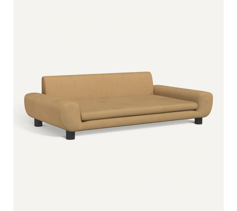 Lit Pour Chien Marron 100x54x33 Cm Velours
