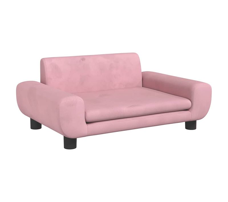 Lit Pour Chien Rose 70x45x33 Cm Velours