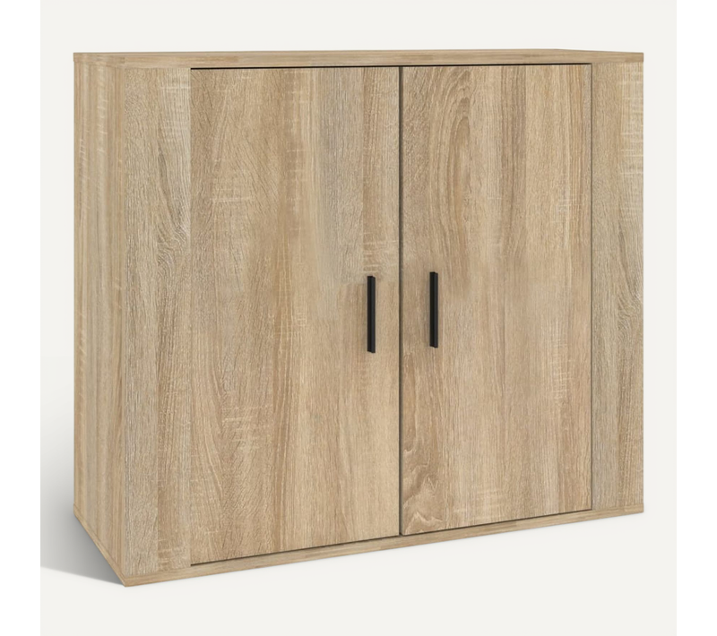 Buffet Chêne Sonoma 80x33x70 Cm Bois Contreplaqué