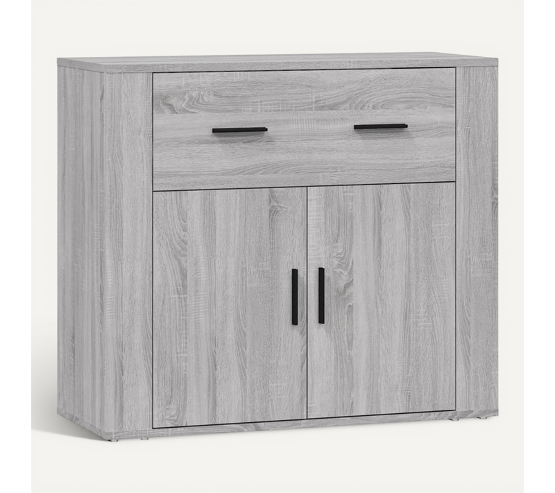 Buffet Sonoma Gris 80x33x70 Cm Bois Contreplaqué
