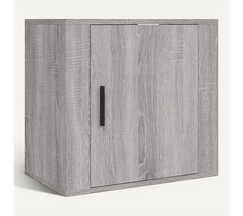 Table De Chevet Murale Sonoma Gris 50x30x47 Cm