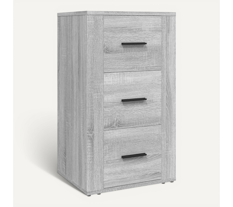 Buffet Sonoma Gris 40x33x70 Cm Bois Contreplaqué