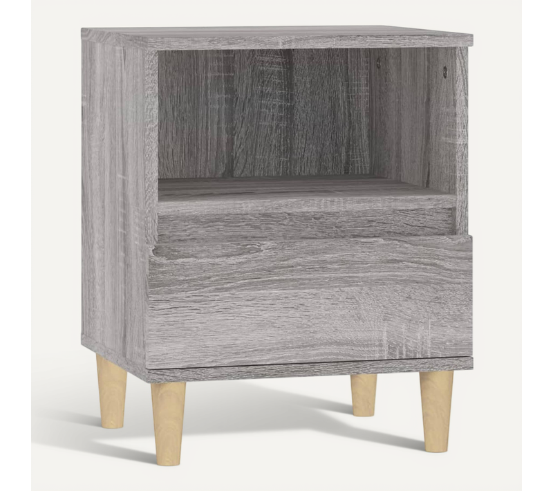 Table De Chevet Sonoma Gris 40x35x50 Cm