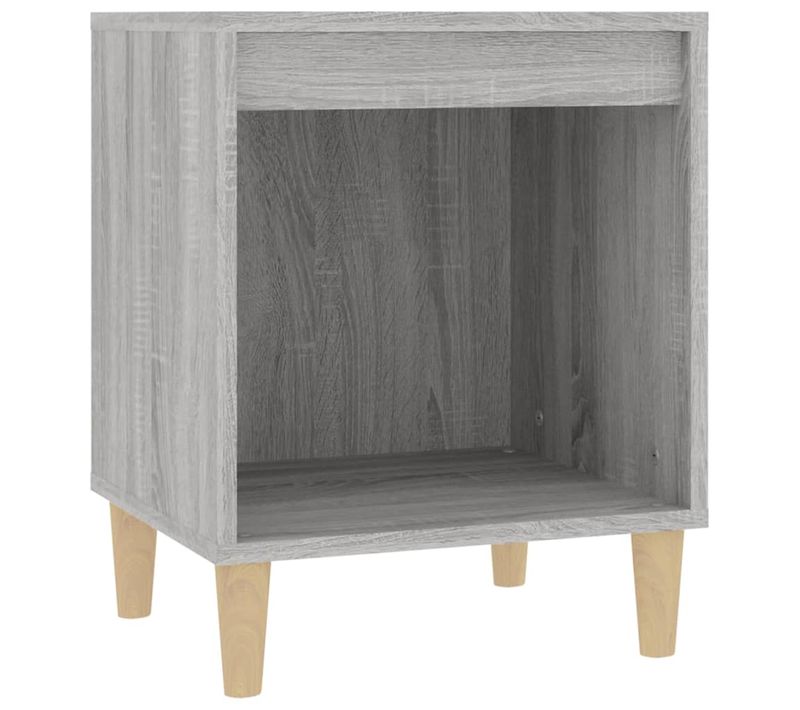 Table De Chevet Sonoma Gris 40x35x50 Cm
