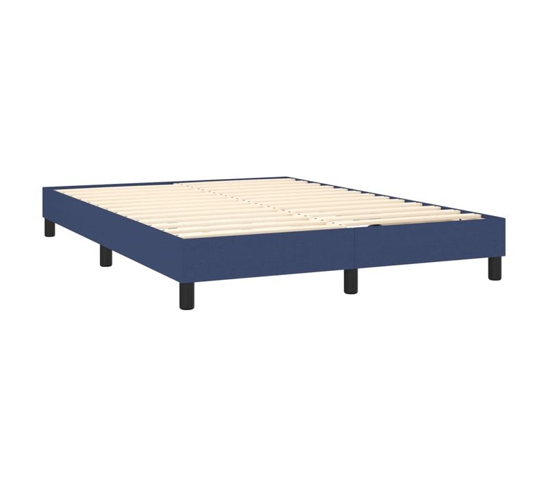 Lit 140x190 Cm  Avec Sommier A Lattes - Bleu