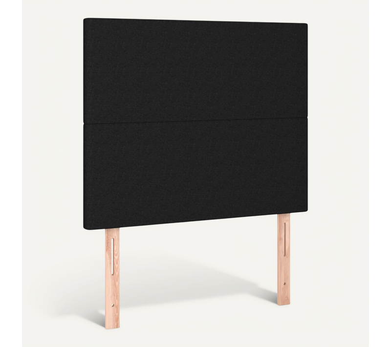 Tête De Lit Noir 80x5x118/128 Cm Tissu