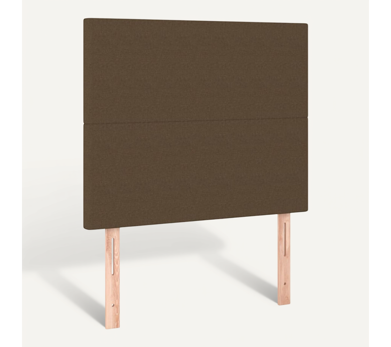 Tête De Lit Marron Foncé 80x5x118/128 Cm Tissu