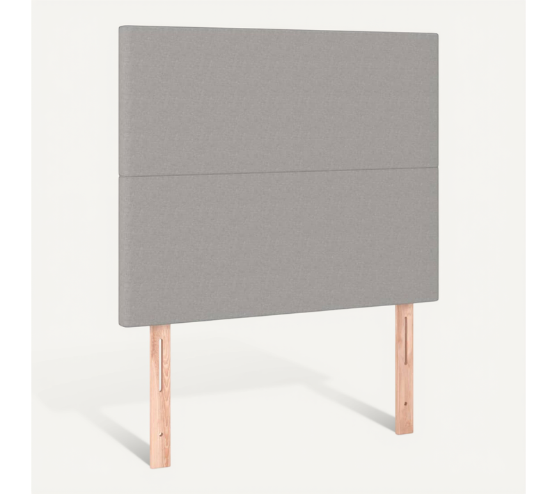 Tête De Lit Gris Clair 90x5x118/128 Cm Tissu