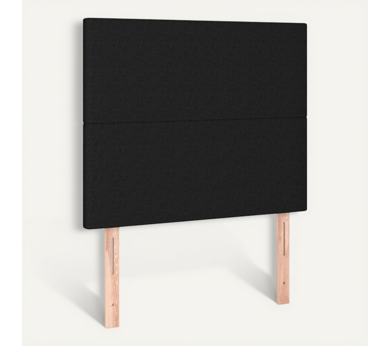 Tête De Lit Noir 90x5x118/128 Cm Tissu