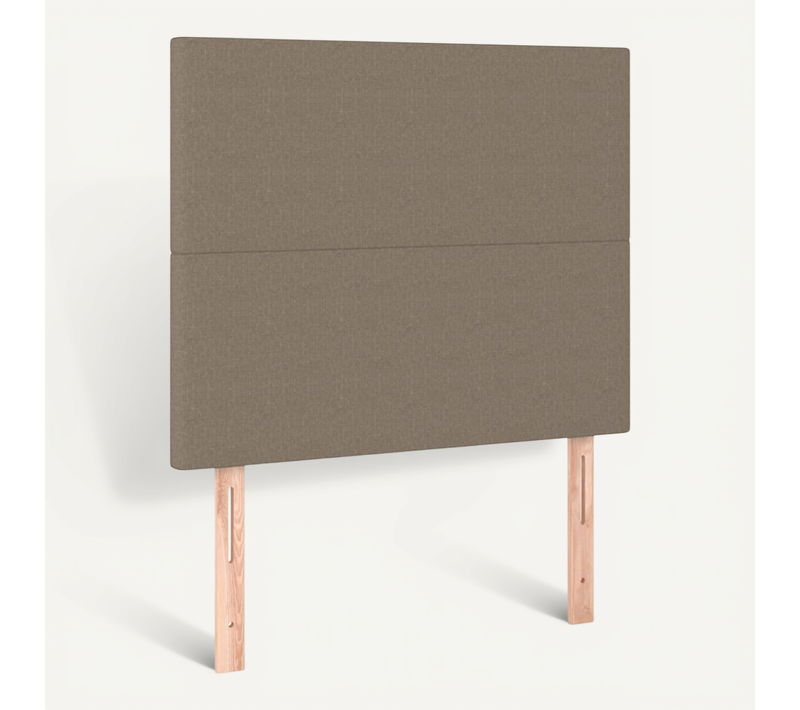 Tête De Lit Taupe 90x5x118/128 Cm Tissu