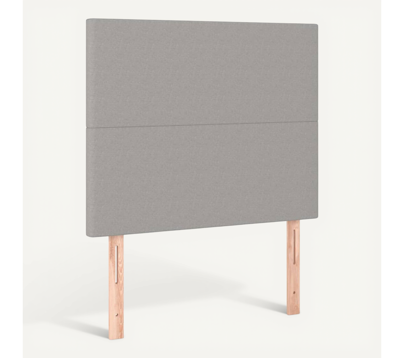 Tête De Lit Gris Clair 100x5x118/128 Cm Tissu