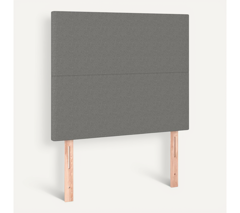 Tête De Lit Gris Foncé 100x5x118/128 Cm Tissu