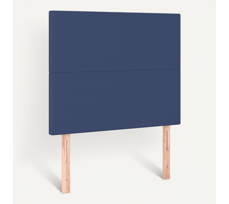 Têtes De Lit 2 PCs Bleu 100x5x78/88 Cm Tissu