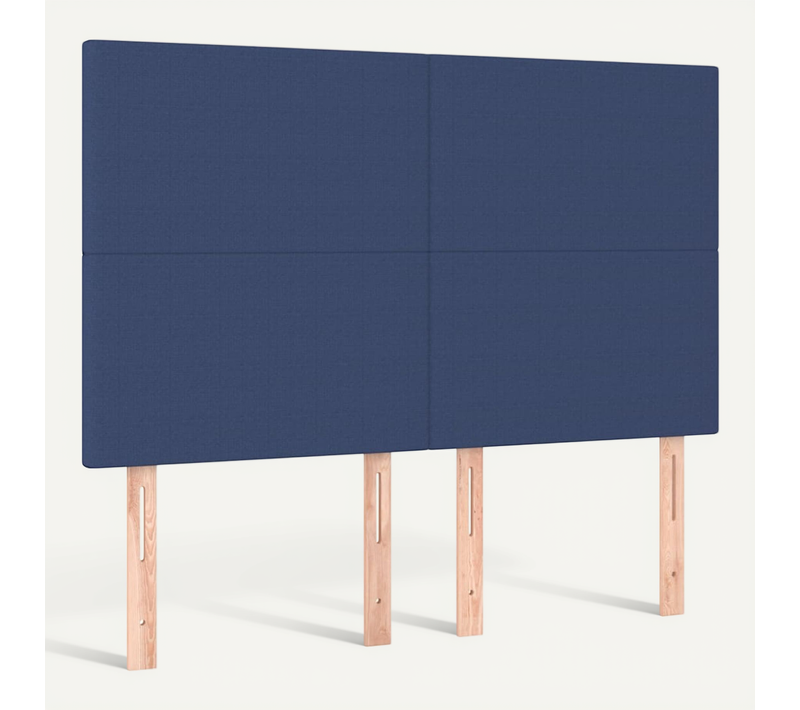 Tête De Lit Bleu 144x5x118/128 Cm Tissu