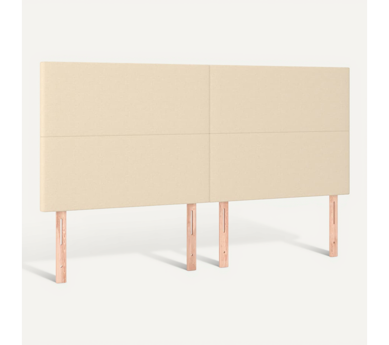 Tête De Lit Crème 180x5x118/128 Cm Tissu