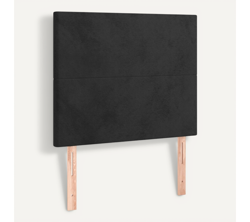 Tête De Lit Noir 100x5x118/128 Cm Velours