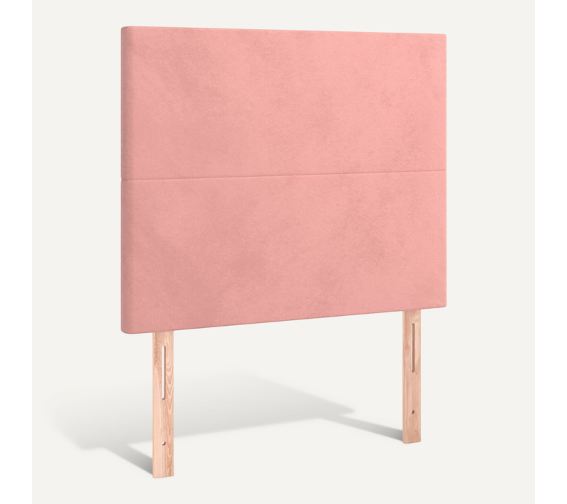 Tête De Lit Rose 100x5x118/128 Cm Velours