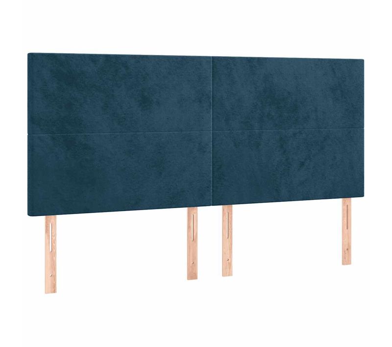 Tête De Lit Bleu Foncé 160 X 5 X 118/128 Cm Velours