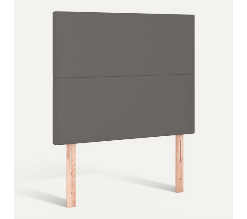 Tête De Lit Gris 100x5x118/128 Cm Simili