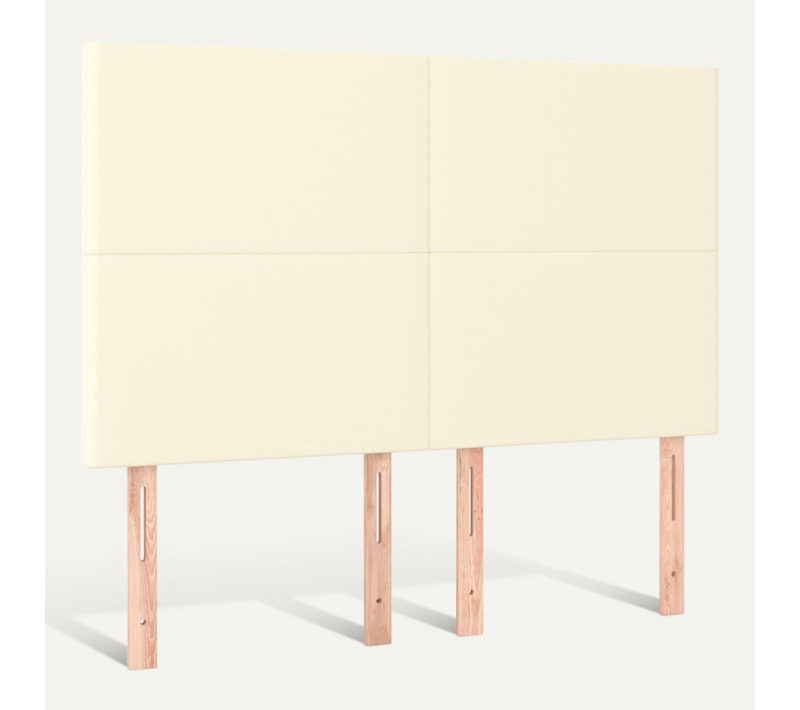 Tête De Lit Crème 144x5x118/128 Cm Simili