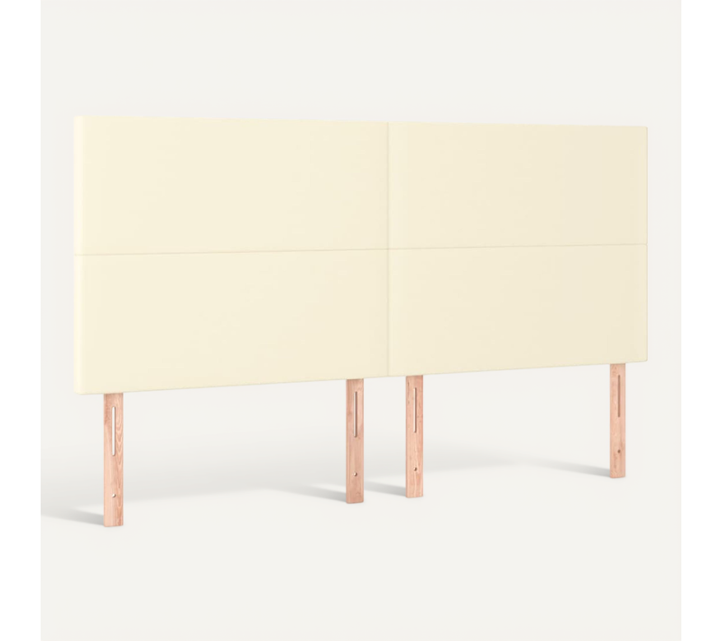 Tête De Lit Crème 160x5x118/128 Cm Simili