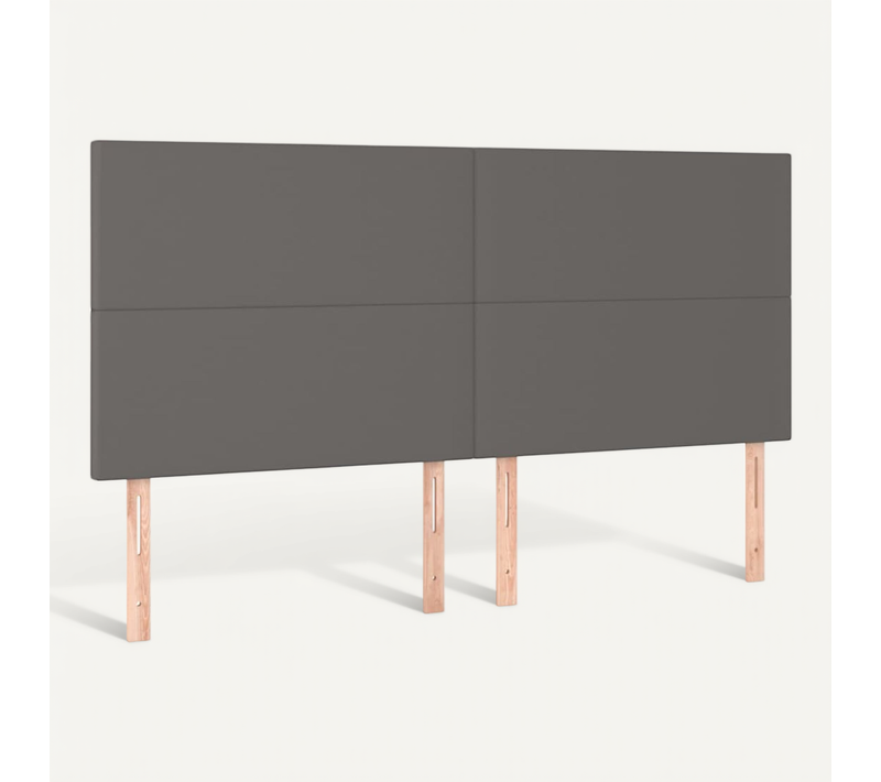 Tête De Lit Gris 160x5x118/128 Cm Simili