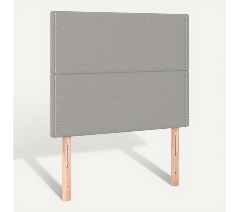 Tête De Lit Gris Clair 90x5x118/128 Cm Tissu