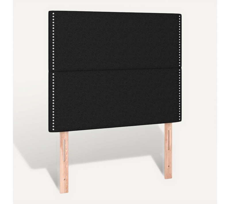 Tête De Lit Noir 90x5x118/128 Cm Tissu
