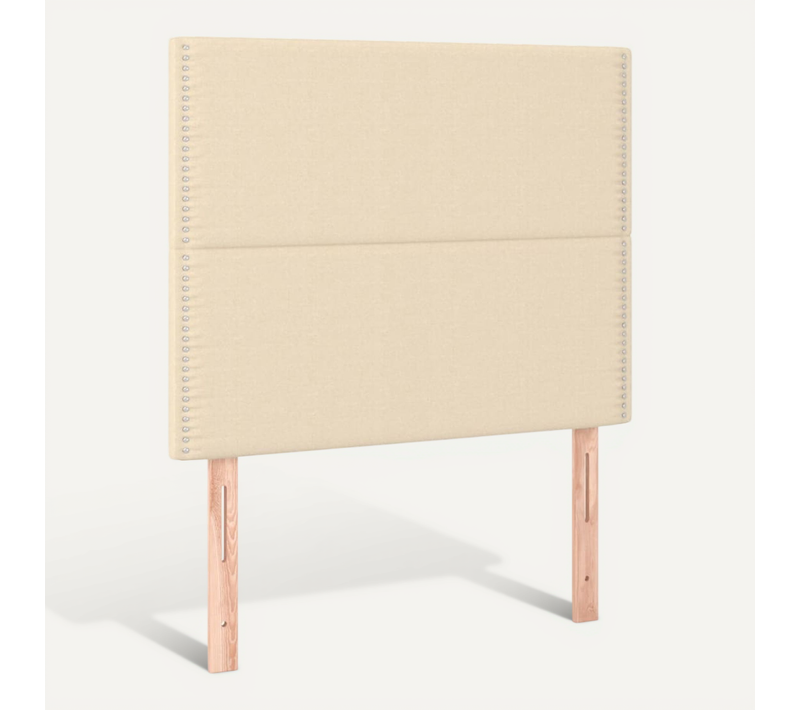 Tête De Lit Crème 90x5x118/128 Cm Tissu