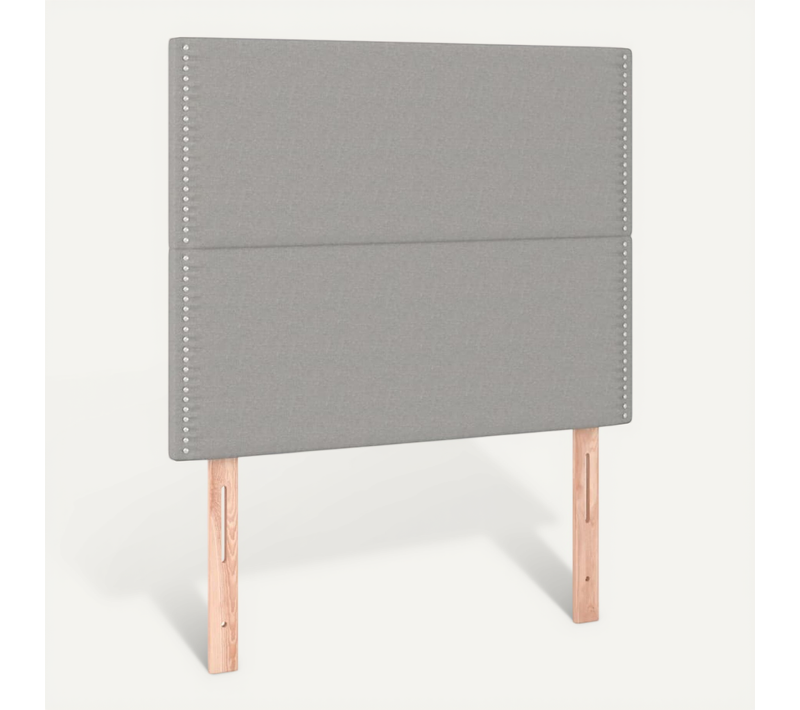 Tête De Lit Gris Clair 100x5x118/128 Cm Tissu