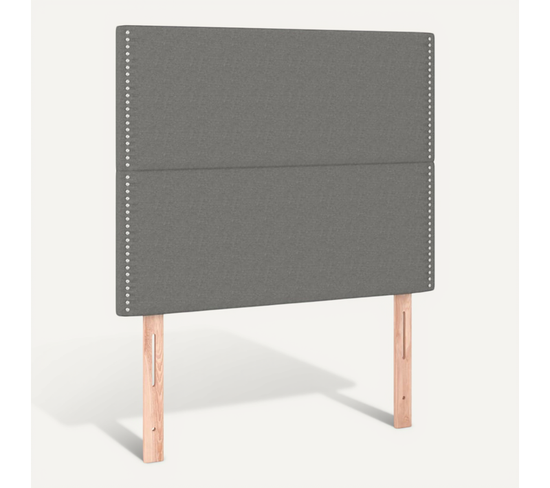 Tête De Lit Gris Foncé 100x5x118/128 Cm Tissu