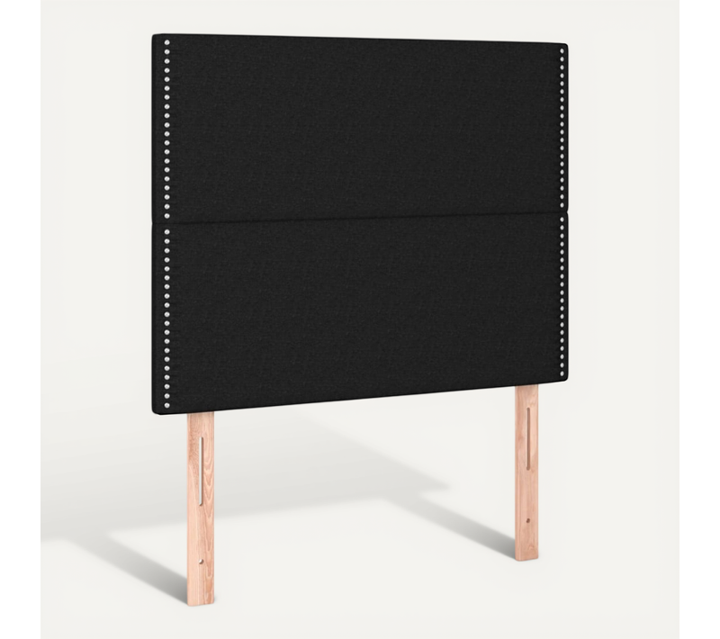 Tête De Lit Noir 100x5x118/128 Cm Tissu